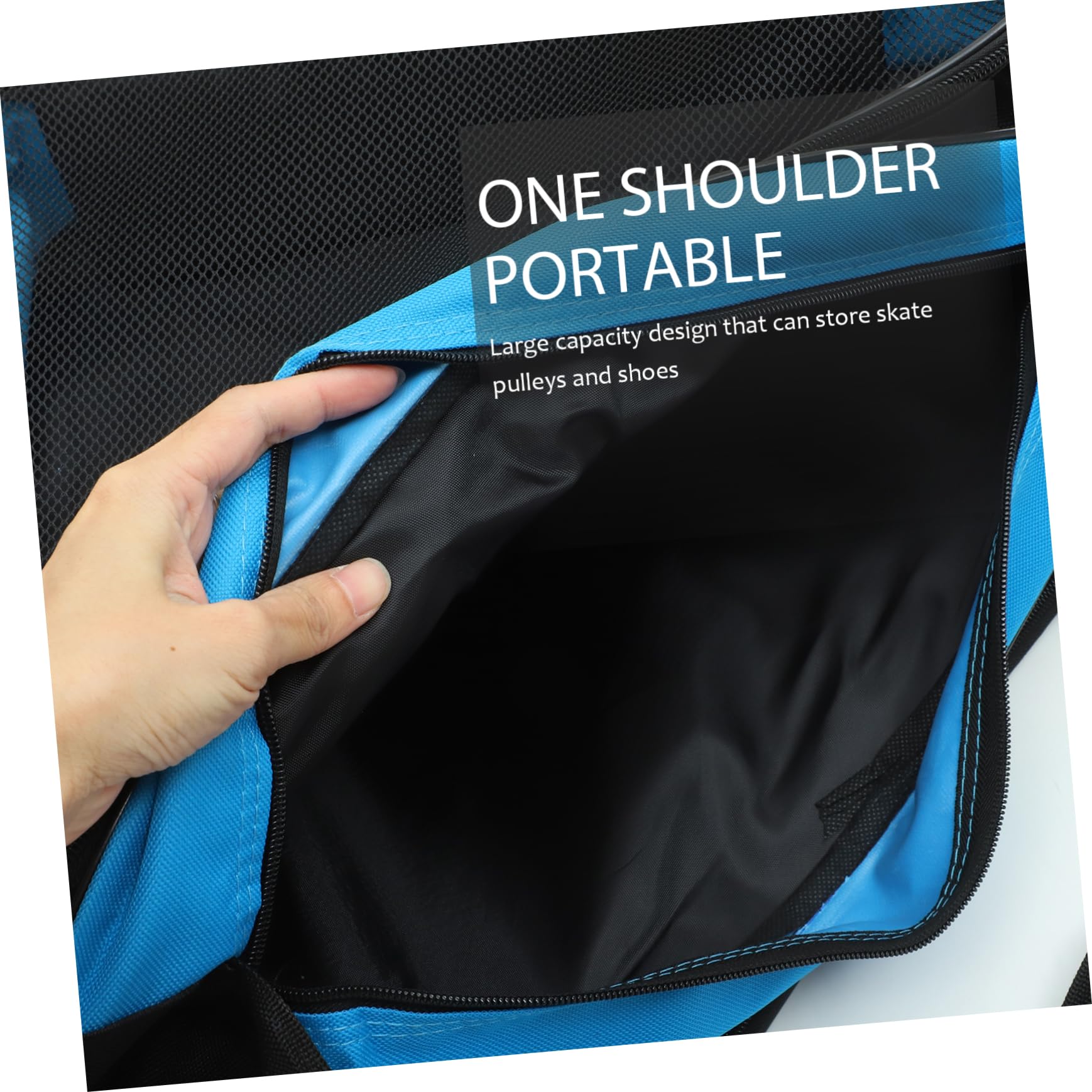 Borsa Porta Pattini a Rotelle 2 Pezzi, Zaino Rotelle in Materiale Traspirante, Contenitore Antiusura per Scarpe da Pattinaggio, per Trasporto e Conservazione Sportiva