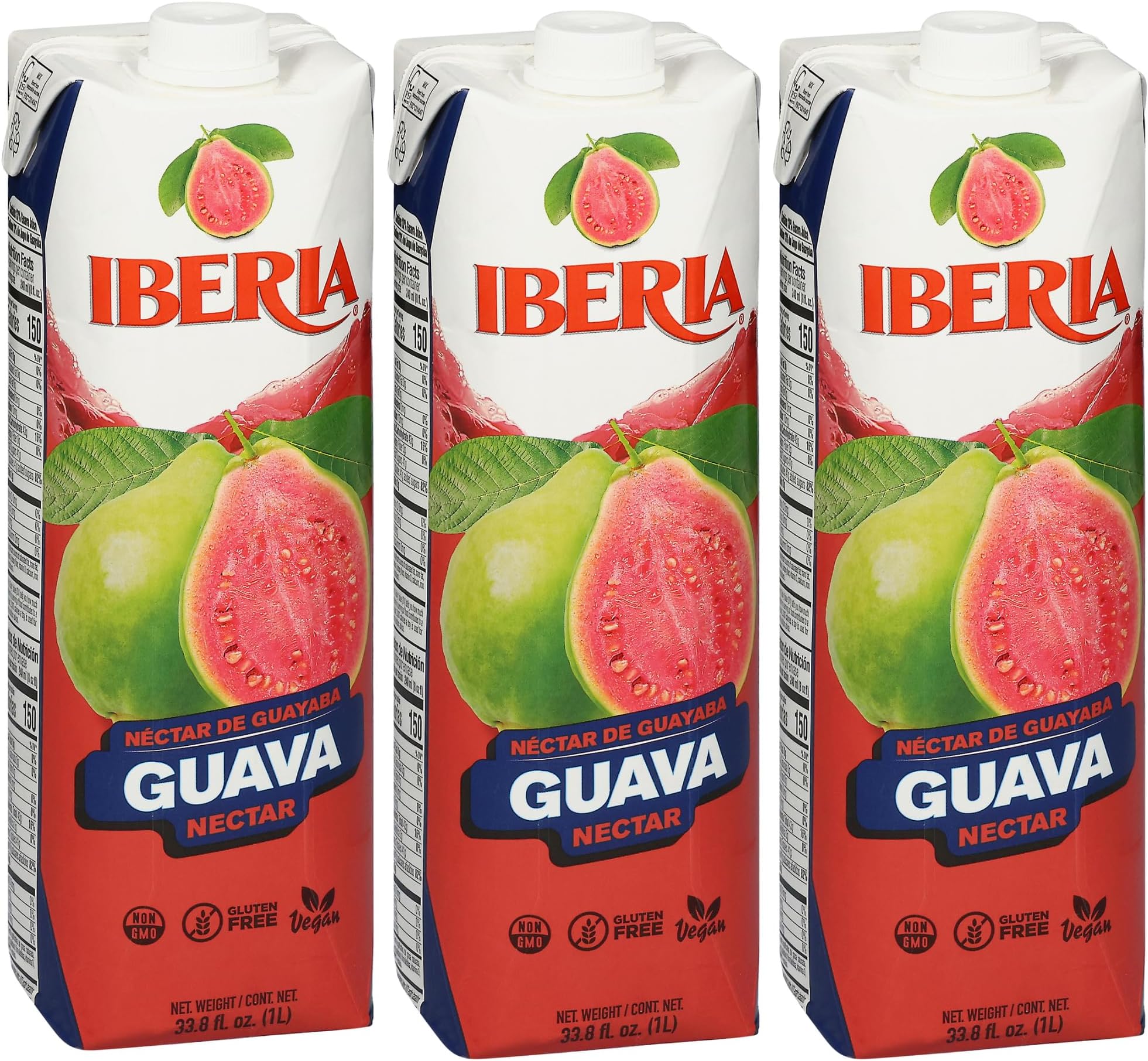 Iberia Guava Nectar 33.8 Ounce (Pack Of 3)
