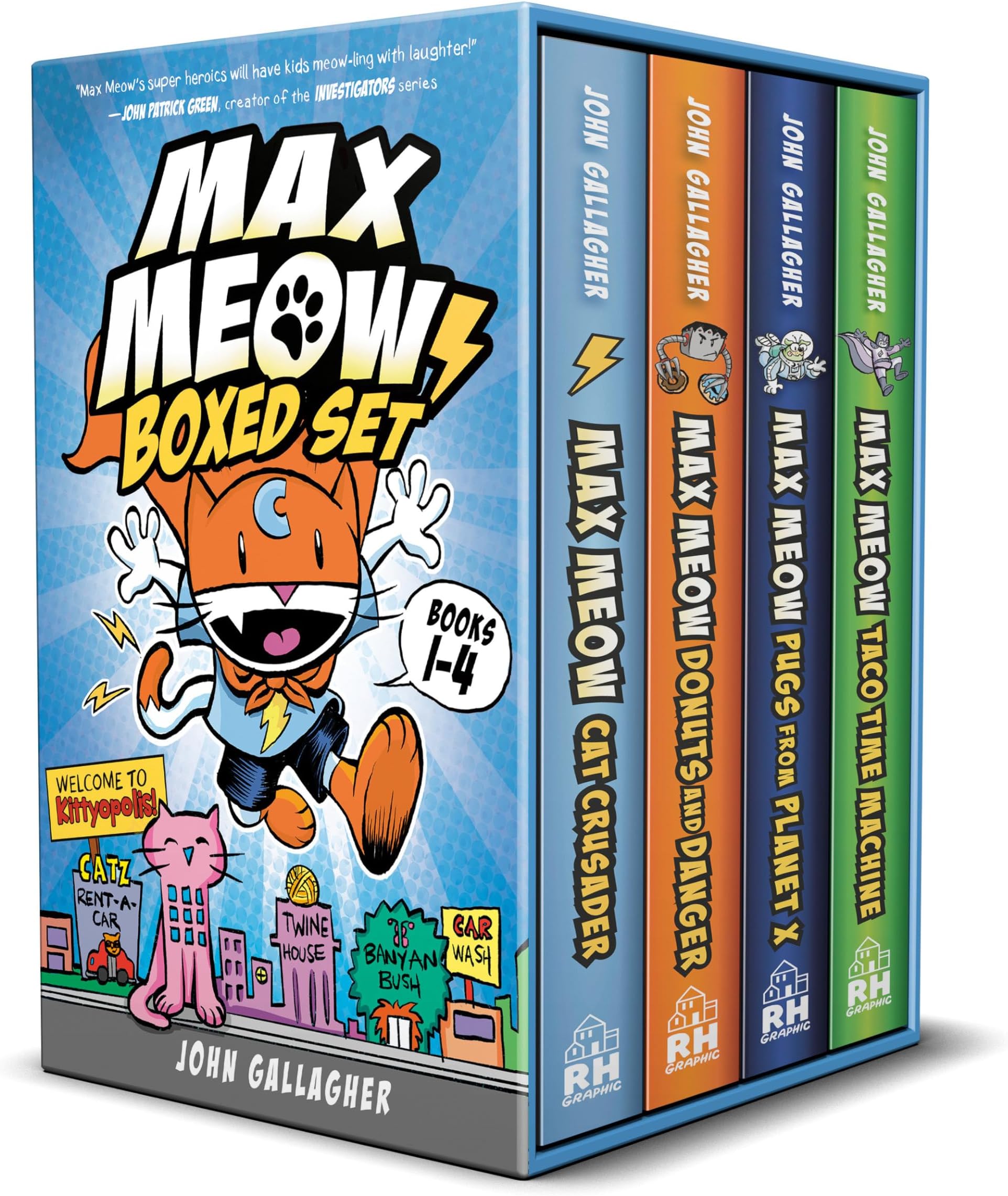 Max Meow Boxed Set: Welcome to Kittyopolis (Books 1-4): (A Graphic Novel Boxed Set)
