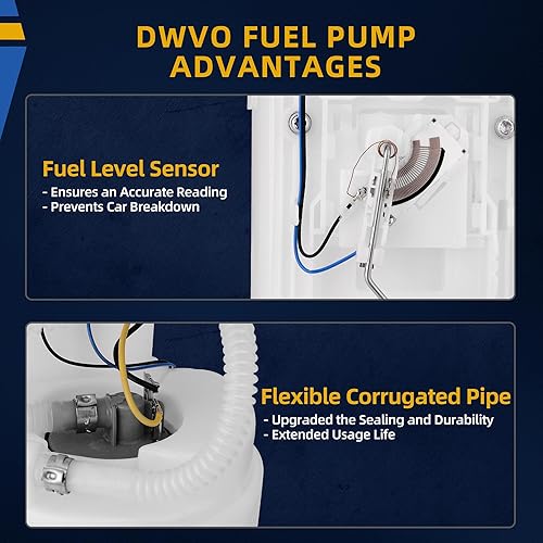 Vista 91 de DWVO Bomba de combustible compatible con Ford F150 F250 F350 E150 E150 E250 E350 Mustang Ranger LTD Thunderbird, Mercury Marquis, Lincoln Continental