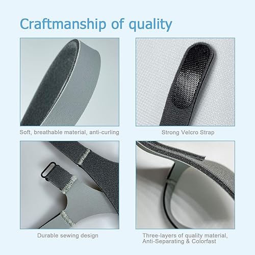 Miniatura 3 de Amara View CPAP - Correa de repuesto para mascarilla, suave y cómoda, correas de tela para Respironics, Amara View, tamaño estándar (solo correa, 2