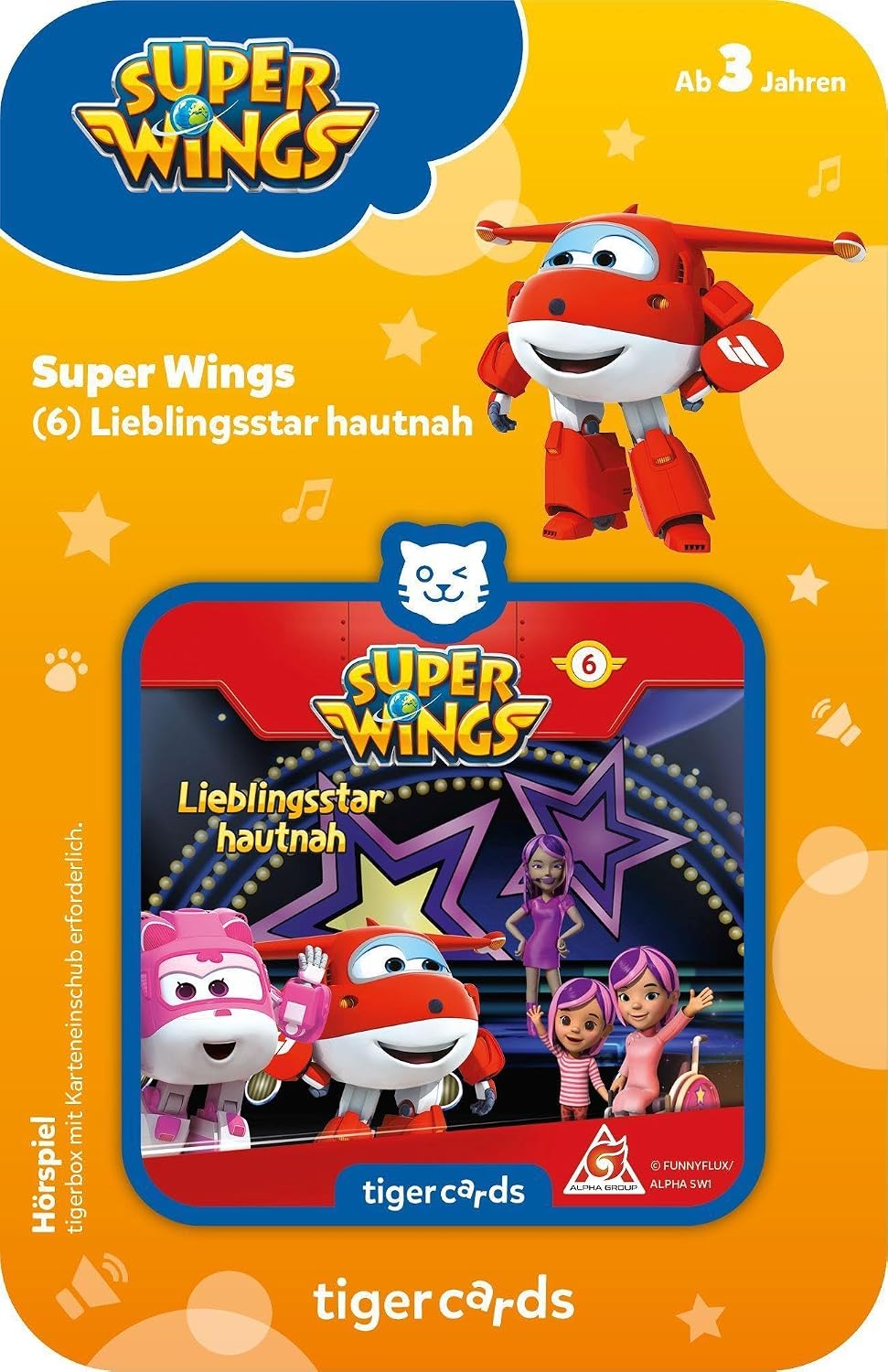 tigermedia tigercard Super Wings Episode 6 Favourite Stars Close Up Aeroplane Adventure Tiger Box Audio Play Box Gift Tooth Fairy School Boy Girl
