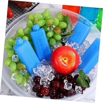 Mini Air Cooler Ice Packs, Reusable Freezer Blocks for Air Conditioning Fan, Ice Crystal Boxes for Instant Cooling and Personal Coolers(Blue)