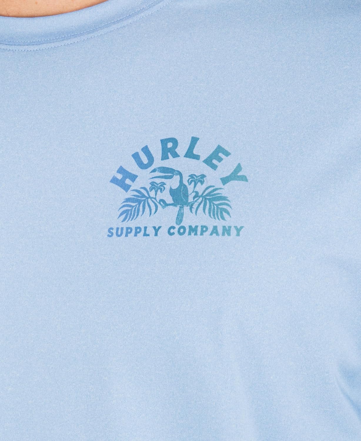 Hurley Men's Short Sleeve Hybrid UPF 50+ Shirt, Quick Dry Rashguard Swim Top