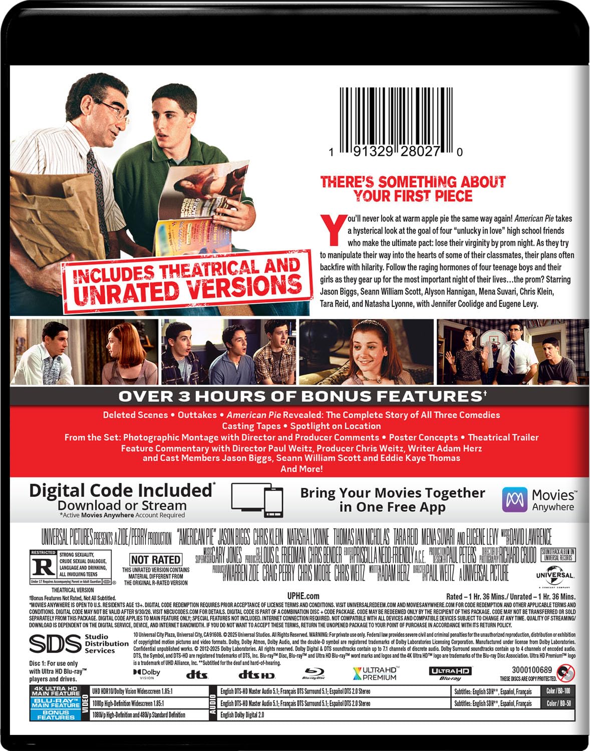 American Pie - Unrated 4K Ultra HD + Blu-ray + Digital image 3