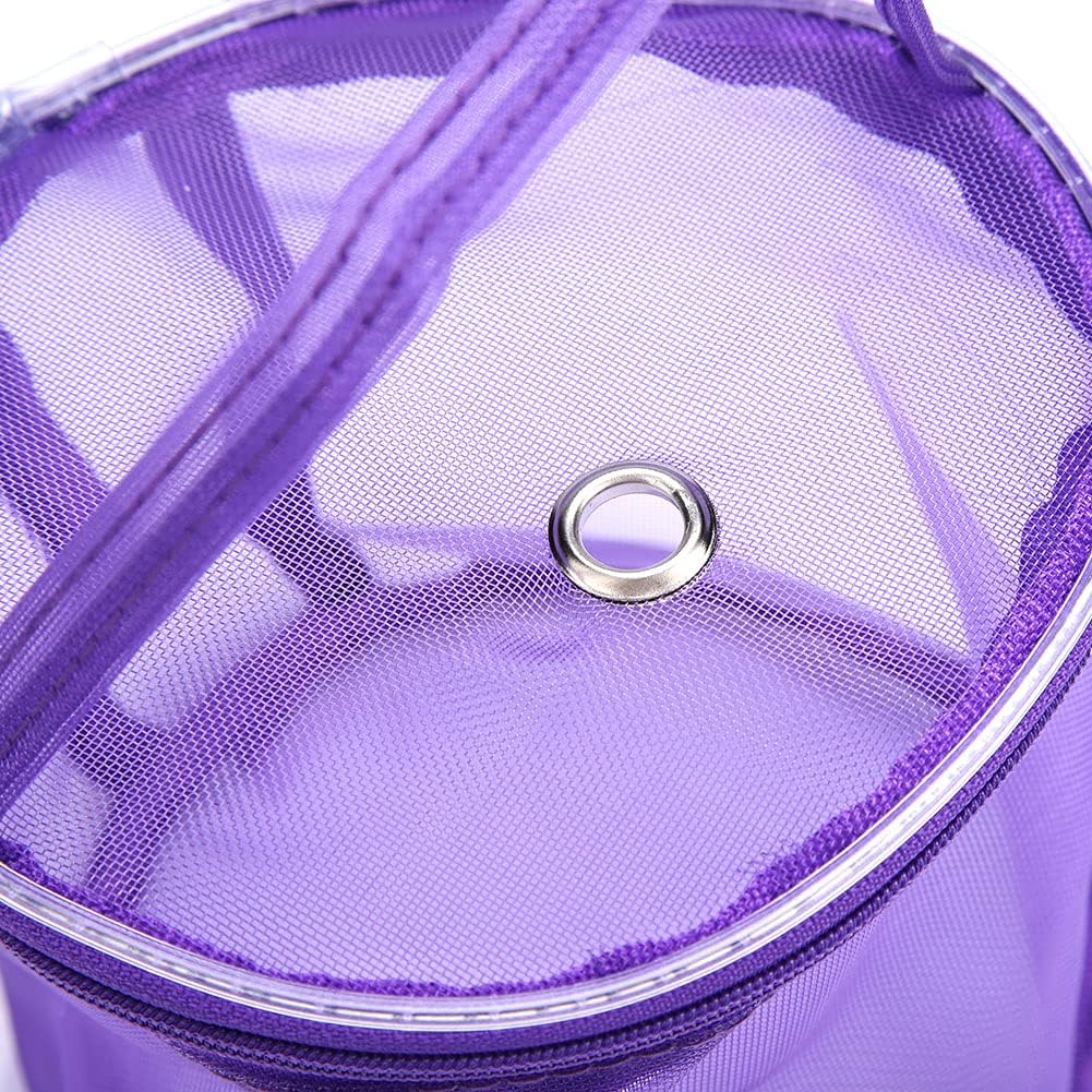 Yarn Wool Knitting Bag Practical Crochet Thread Storage Portable Crochet Mesh Nylon Tote Lightweight Organizer Tote for Crochet Patterns and Hooks Needles Skeins of Yarn(#02)