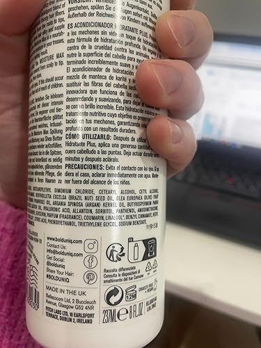 Miniatura 9 de Acondicionador hidratante e hidratante para cabello seco y cuero cabelludo. Nutre profundamente, desenreda y repara el cabello dañado, coloreado,