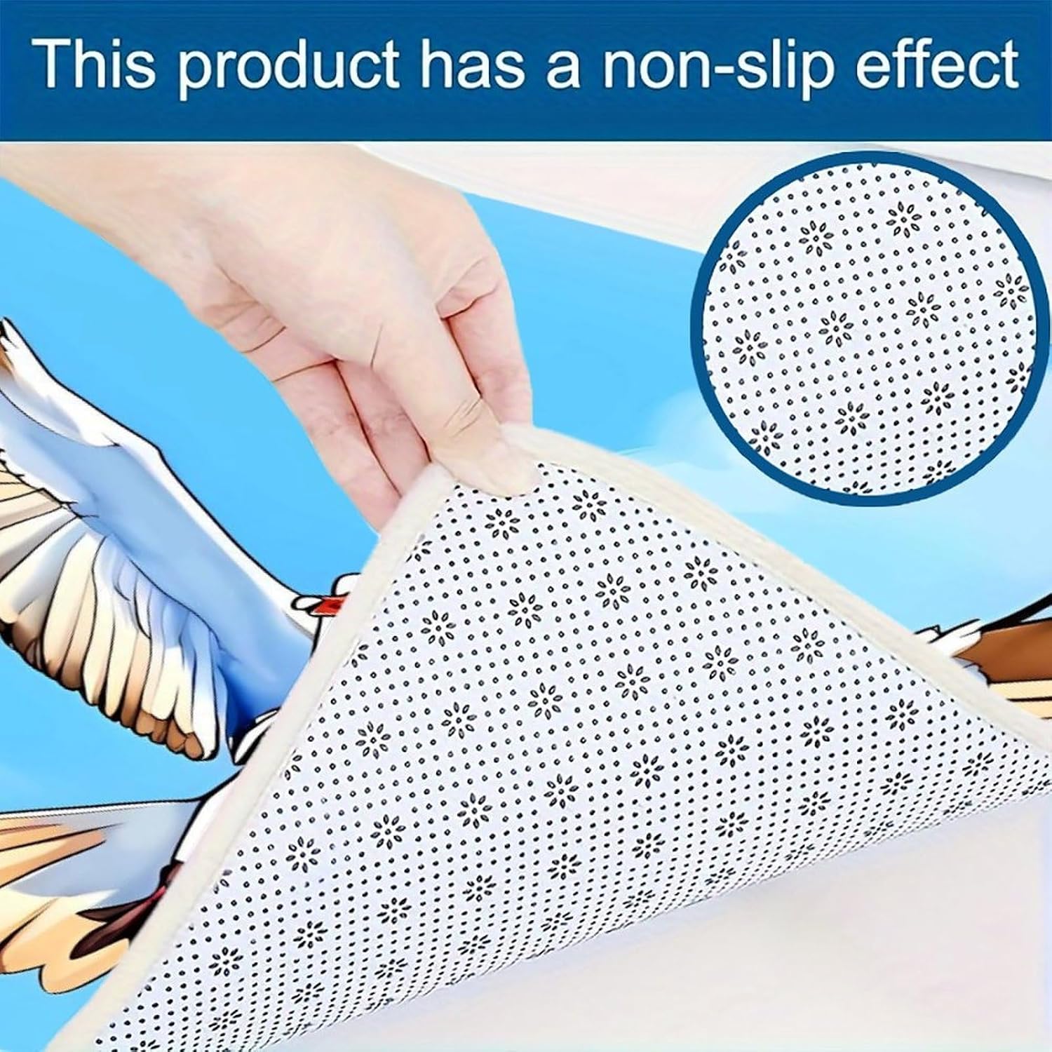 Seagulls in Flight Kitchen Mat Outdoor Rug Area Rug | Kitchen Rug for Washable Non-Slip Breathable for in Front of Sink for Standing for Kitchen,Hallway,and Laundry Decor