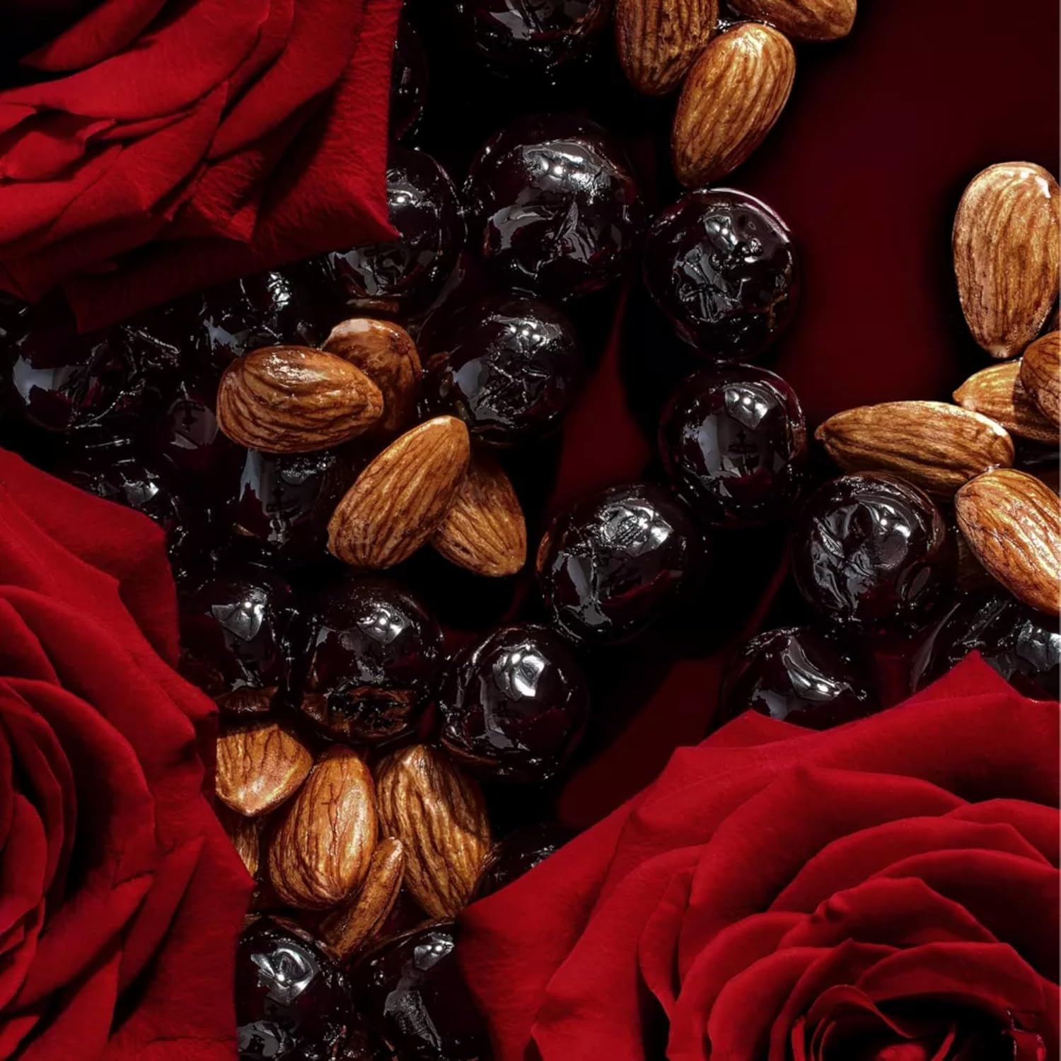 Fine'ry Cherry Almond Scented Soy Candle & Cotton Wick for New Home - Not Another Cherry with Turkish Rose and Almond Amaretto - 37 Hour Burn Time, 7oz Luxe Jar + Lid, Paraben Free, Vegan - Image 3