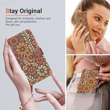 Colorful Retro Case for Infinix NOTE 12 G96/X670,Retro Floral Bouquet Designed PU Leather Folio Case for Women Girls Girly Pretty Kawaii Wallet Case with Card Holder for Infinix NOTE 12 G96/X670