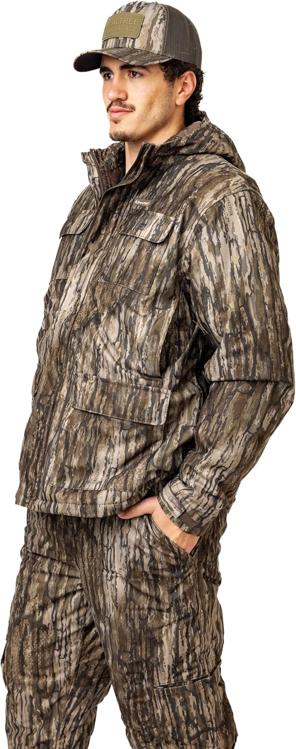 Realtree Men's Camo Hunting Insulated Cold Weather Parka Jacket - Water-resistant, Mid-weight and Super Warm - Image 3