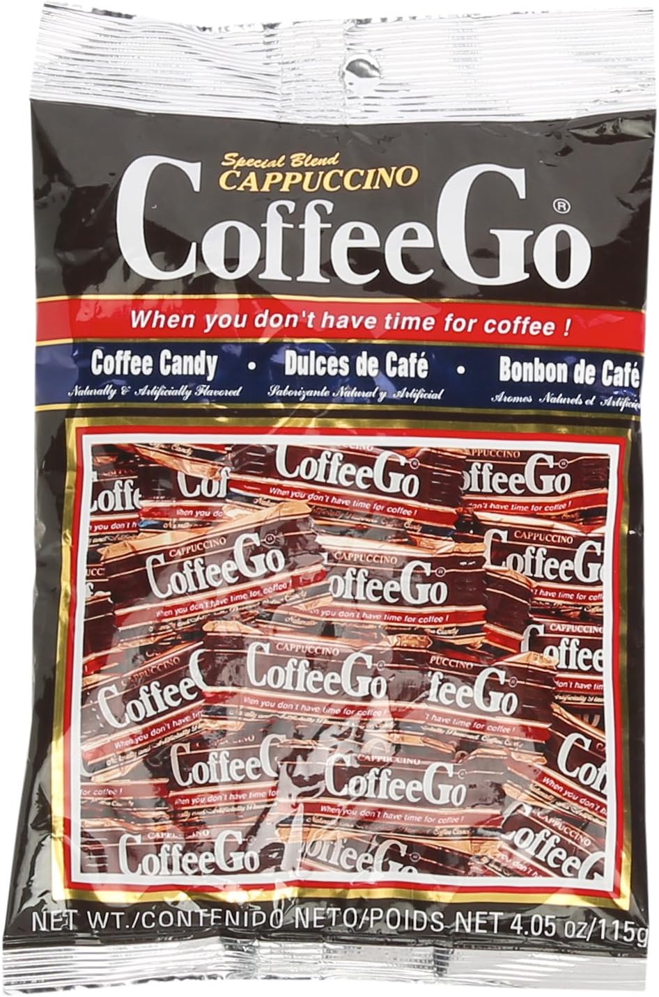 CoffeeGo Cappuccino Candy, 4.05 Ounce