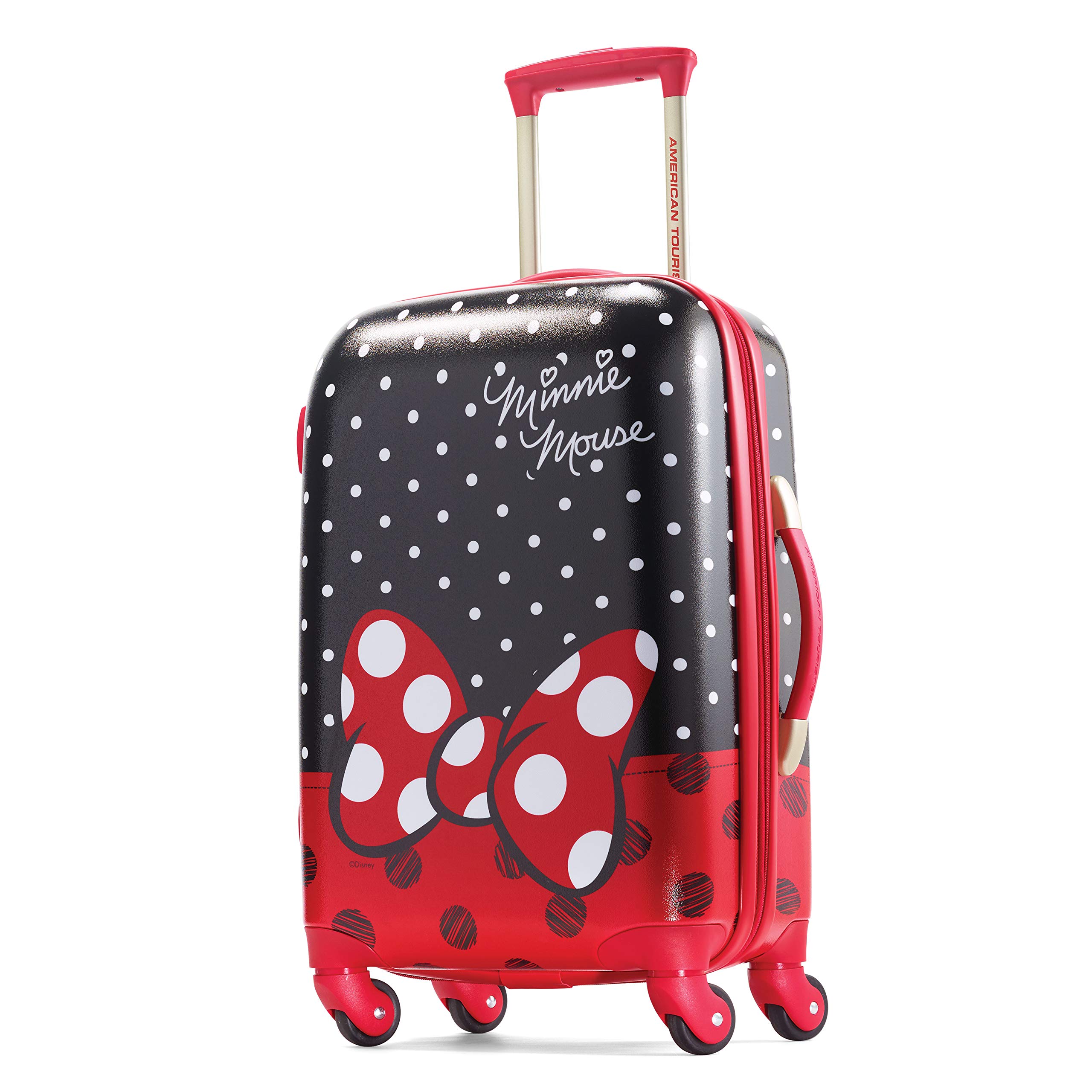 Photo 1 of American Tourister Disney Hardside Luggage with Spinner Wheels, Black, Red, White
