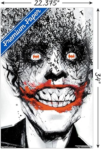 Miniatura 3 de Trends International DC Comics - Póster de pared de The Joker - Murciélagos, 22.375 x 34 pulgadas, versión premium sin marco