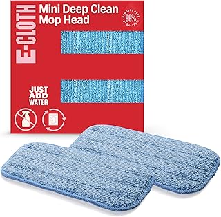 E-Cloth Mini Deep Clean Mop Head, Microfiber Mop Head Replacement for Floor Cleaning, Great for Hardwood, Laminate, Tile a...
