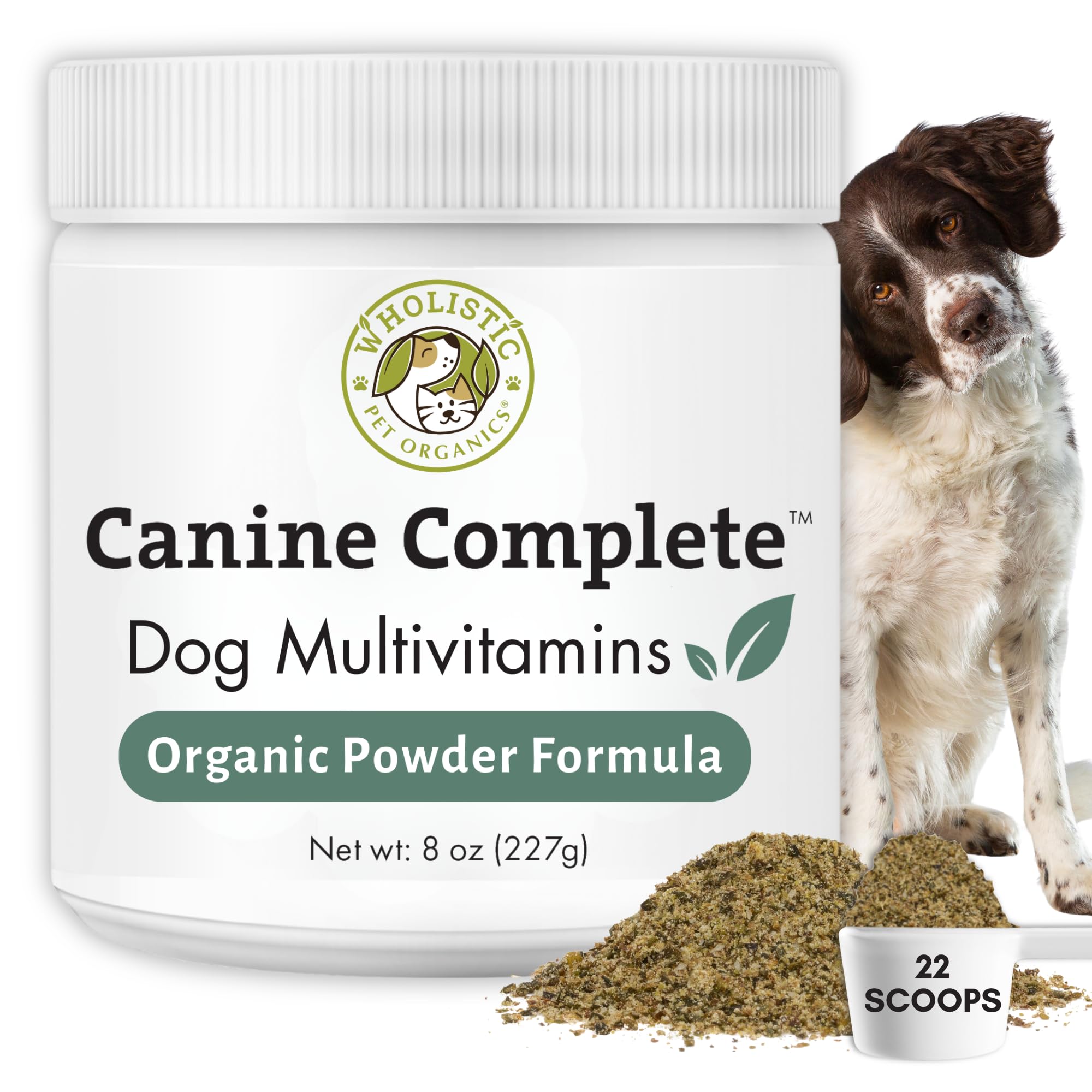 Organic Dog Vitamins, 8 oz, 22 Scoops