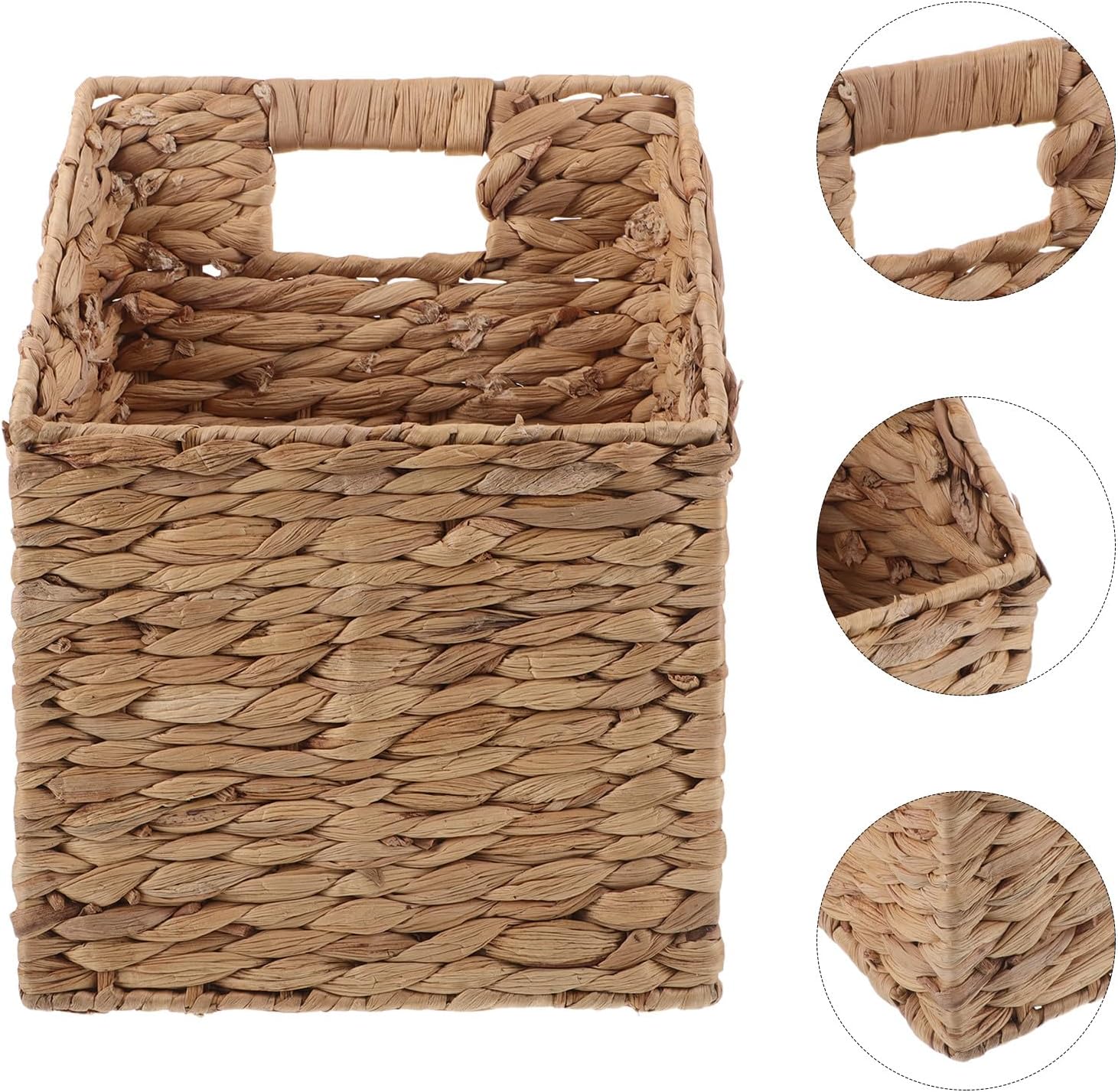 Cabilock Handwoven Large Hanging Storage Basket, Wall Organizer for Files and Magazines, Woven Wall Decor Basket for Home Office and Small Apartment Storage