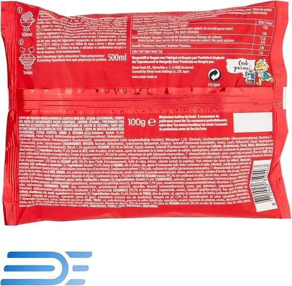 Demae Ramen Noodles Spicy Flavour Pack 30 (100g Each) - Instant Nissin Noodles Authentic Asian Ramen
