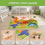 6 Puzzles Wooden Jigsaw Puzzles Set for Kids Age 4-8 Year Old 30 Piece Colorful Wooden Puzzles for Toddler Children Learning Educational Puzzles Toys for Boys and Girls(Animal Theme)