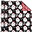 WRAPAHOLIC Reversible Vintage Christmas Wrapping Paper - Mini Roll - 17 Inch x 33 Feet - Black Jolly Santa Wrapping Paper and Red Merry Christmas Design with Metallic Foil Shine for Holiday, Party