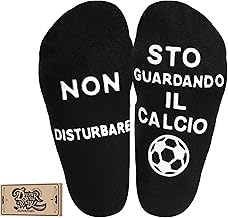 BONANGEL Men's Socks Funny Socks 39-46 Cotton Non-Slip Football Birthday Gift for Father's Day Grandpa Boyfriend