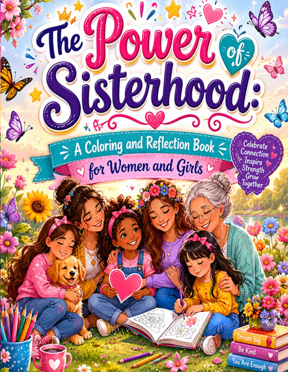 The Power of Sisterhood: A Coloring and Reflection Book for Women and Girls: Celebrate Friendship Strength Love and Connection Through Creative Coloring and Meaningful Reflection