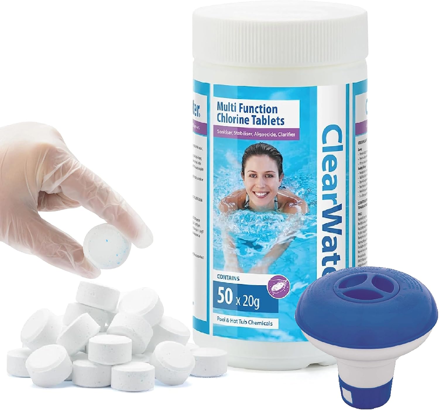Swimming Pool Chlorine Cleaning Kit Clearwater CH0019 Multifunction