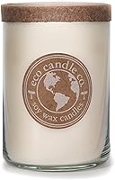 Vista 22 de ECO CANDLE CO. Vela reciclada, Pastel de Ron y Caramelo, 26 oz. - Aromas de Caramelo, Ron, Arce, Almendra, Pera y Vainilla - 100% Cera de Soya, Sin
