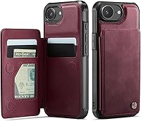 Vista 110 de Vinich Funda tipo cartera para iPhone 11 con soporte para tarjetas, bloqueo RFID, ranuras de crédito, función atril, a prueba de golpes, para Negro