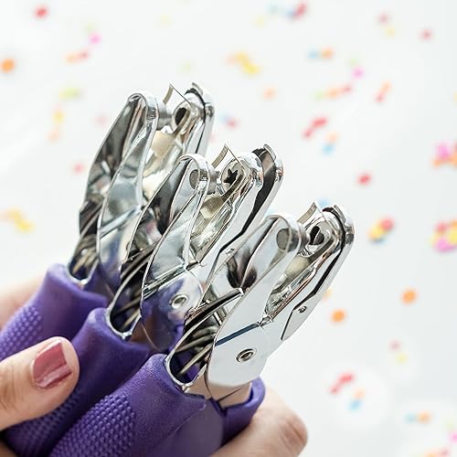 Miniatura 6 de Perforadoras duraderas para mano pesada, estrella, corazón, formas circulares para álbumes de recortes, proyectos de arte y manualidades,