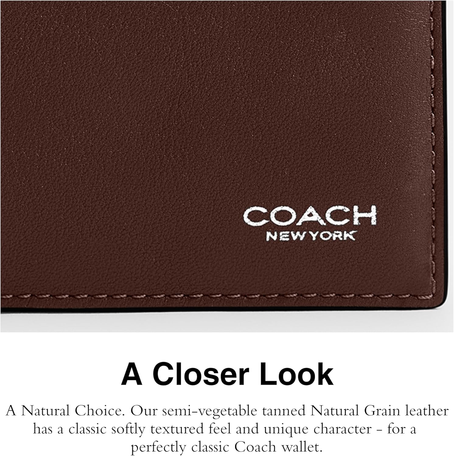 Coach Men's Slim Billfold Wallet in Refined Calf - Image 4