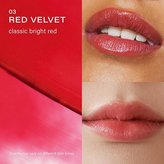 Melixir Best Seller Duo Vegan Lip Butter #03 Red Velvet & Airfit Invisible Sunscreen, Hydrating Lip Balm for Dry Lips, Korean Rice Sunscreen with No White Cast, Gift for Women, Travel Essential