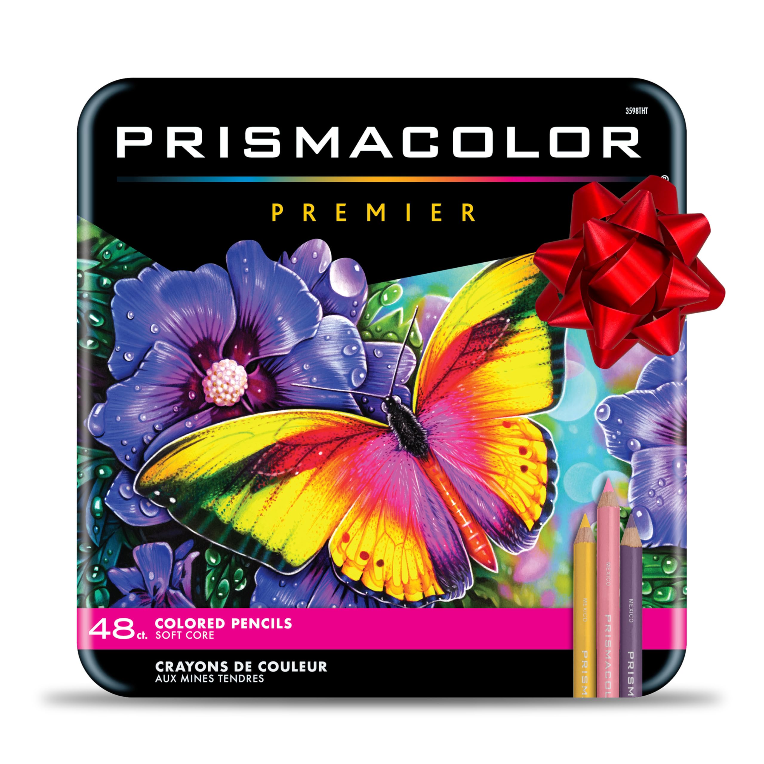 Prismacolor Premier Coloured Pencils, Soft Core Pencils for Adult Colouring Books, Drawing and Sketching, Assorted, 48 Count