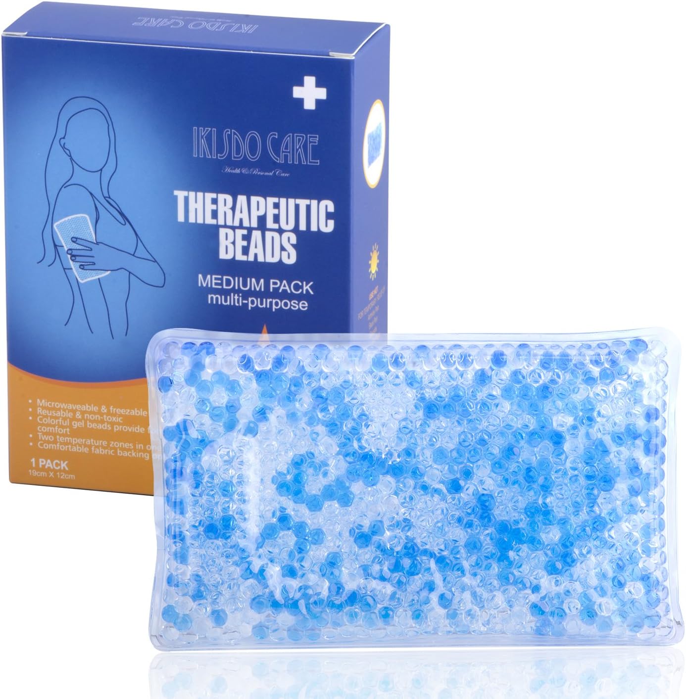 Multipurpose Cold & Hot Compress Therapy Reusable Gel Beads Pack for