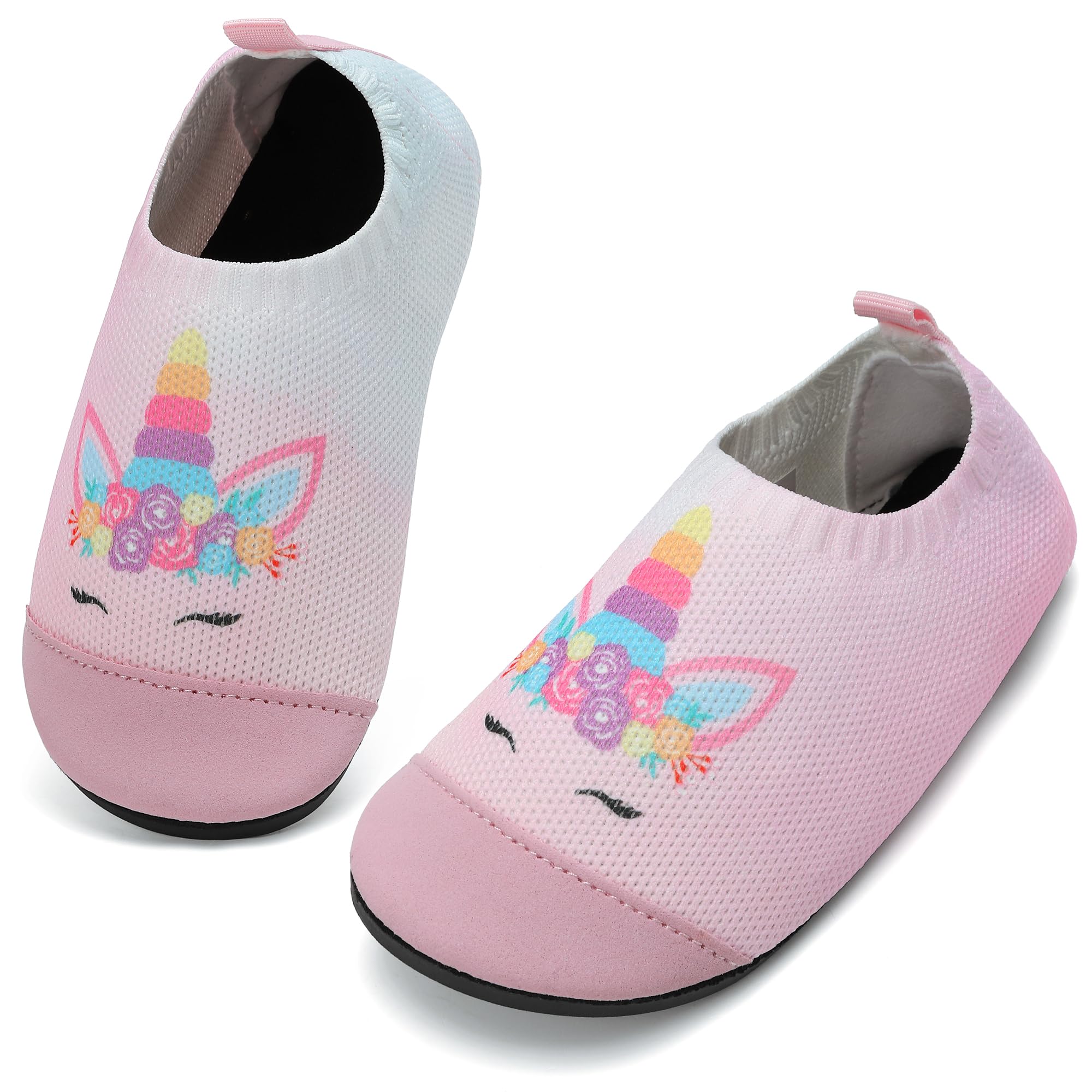 VOLHAL Hausschuhe ​Kinder Mädchen Junge Barfussschuhe Pantoffeln Lauflerns chuhe​Rutschfest ​Kindergarten für Atmungsaktive​Weich Kleinkinder Schuhe ​Unisex