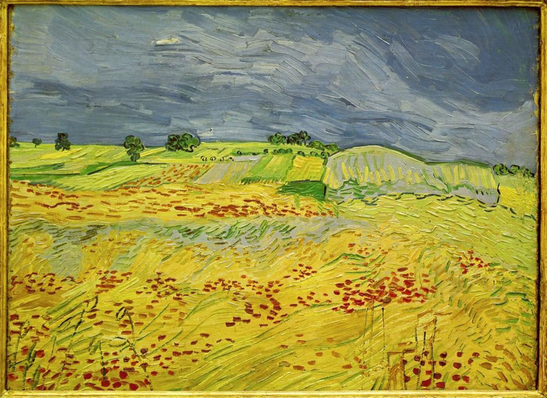 POSTERIIk Famous Animal Posters Vintage Picture Wheat Field with a Stormy Sky Modern Wall Decor for Home Decor 60x90cm