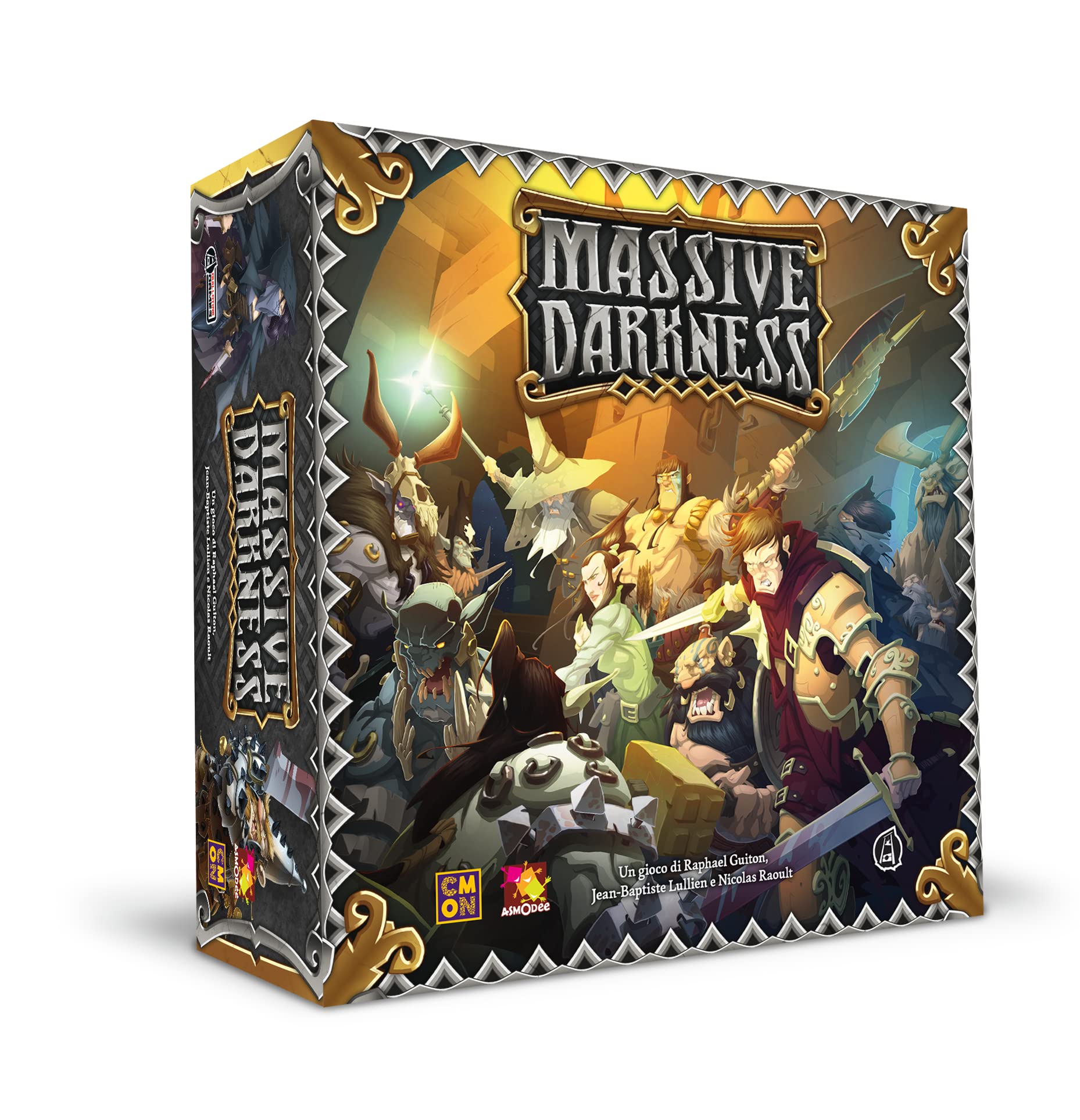 Asmodee - Gioco da Tavolo Massive Darkness, Multicolore, 10100, Versione in Italiano, Per 1-6 Giocatori, Età Raccomandata 14 Anni in Su, Durata Media 120 Minuti