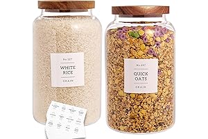 Flrolove Glass Food Storage Containers 2-Pack