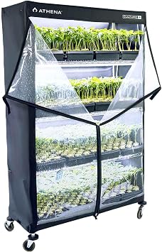 Athena Culture VPDome Indoor Greenhouse for Seed Starting, Plant Propagation & Cloning | Durable Fabric Humidity Dome for 48x72x18 Wire Rack Rack Not Included