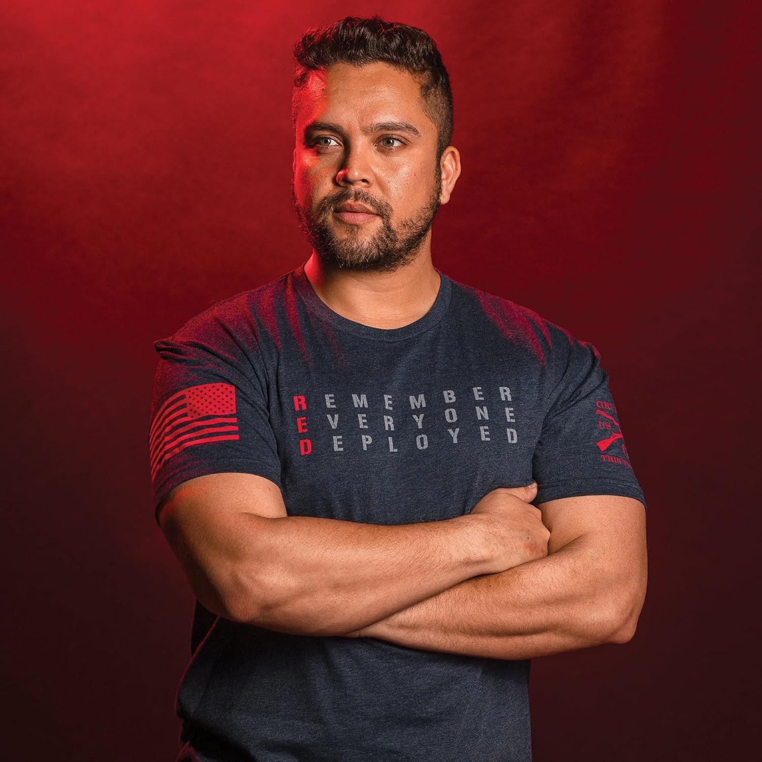 Grunt Style RED Friday Men's T-Shirt - Image 6