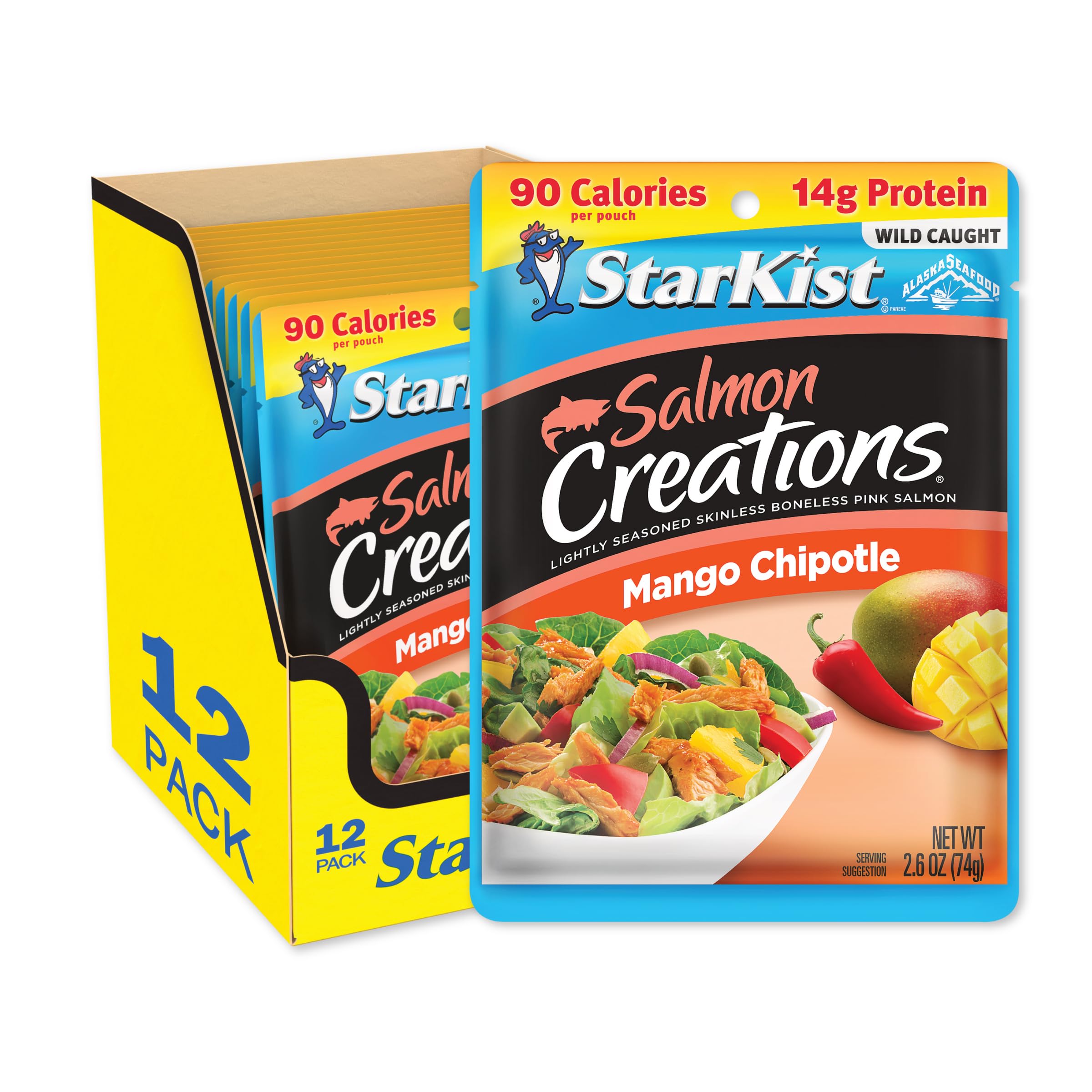 StarKist Salmon Creations, Mango Chipotle, 2.6 Ounce (Pack of 12)