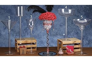 Jumbo X Large Cylinder Vase & Martini Wine Glass