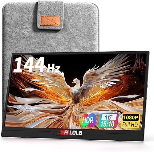 Miniatura 12 de Monitor portátil de 10.5'' para laptop, monitor de pantalla portátil de 2K FHD 60HZ, entradas USB-C y HDMI, panel IPS ultradelgado con HDR y