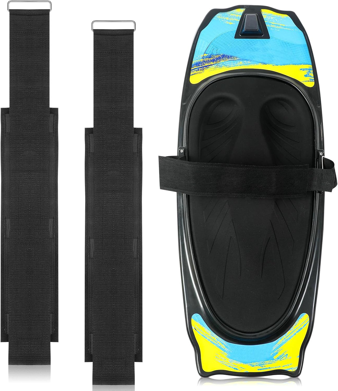 2 Pcs Replacement Kneeboard Strap Boating Shock Water Sport Knee Board Knee Surfing Board Strap for Waterboarding Kneeling Boarding