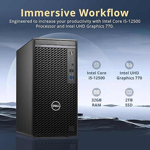 Miniatura 10 de Dell Inspiron 3020 Desktop - Intel Core i7-13700, SSD de 1 TB + disco duro de 1 TB, RAM DDR4 de 16 GB, DVD RW, gráficos Intel UHD 770, Windows 11
