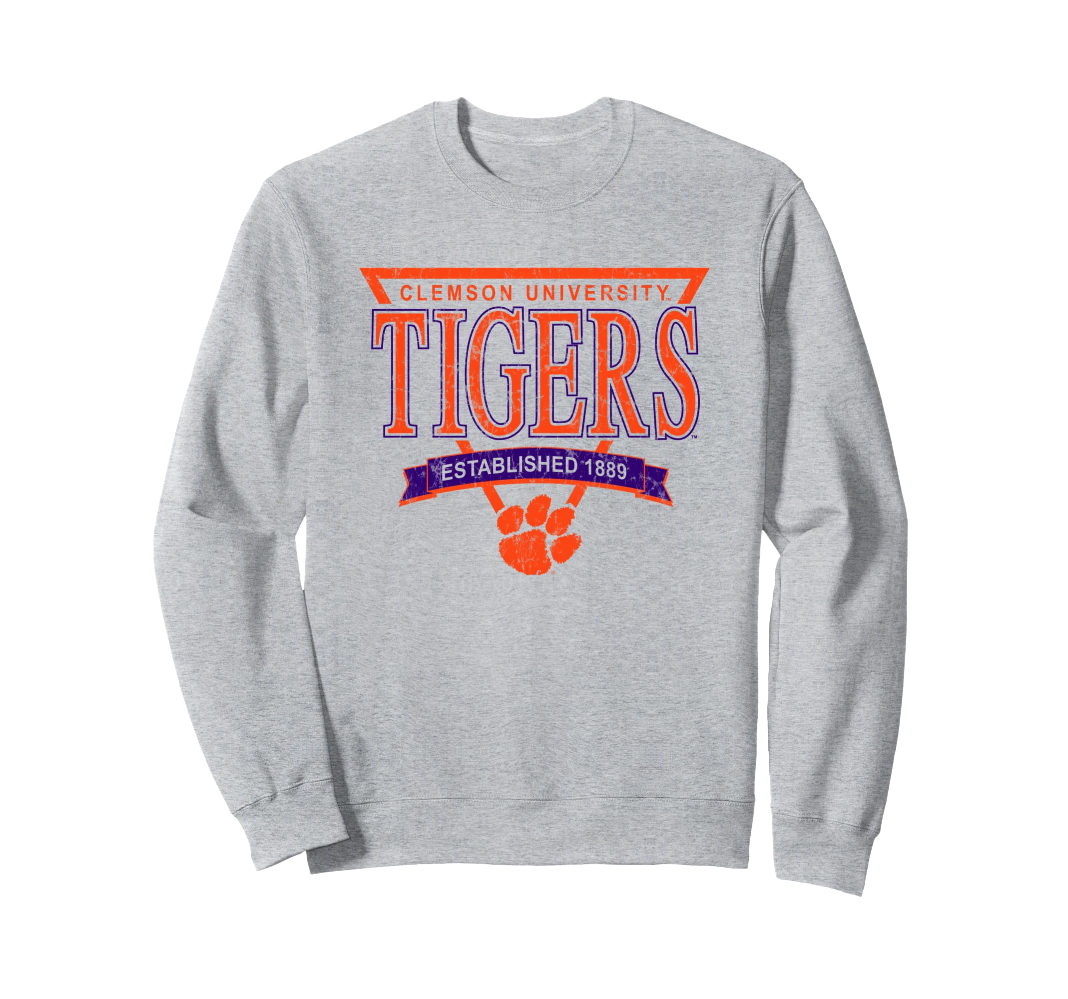 Clemson Tigers Vintage Nineties Logo Officially Licensed Sweatshirt