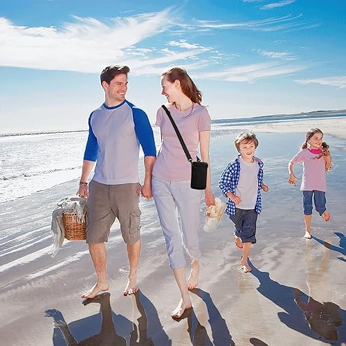 Miniatura 6 de Cosmos Mason Jar - Bolsa térmica de neopreno portátil con aislamiento para frascos, funda de botella de vidrio con correa ajustable y cremalleras