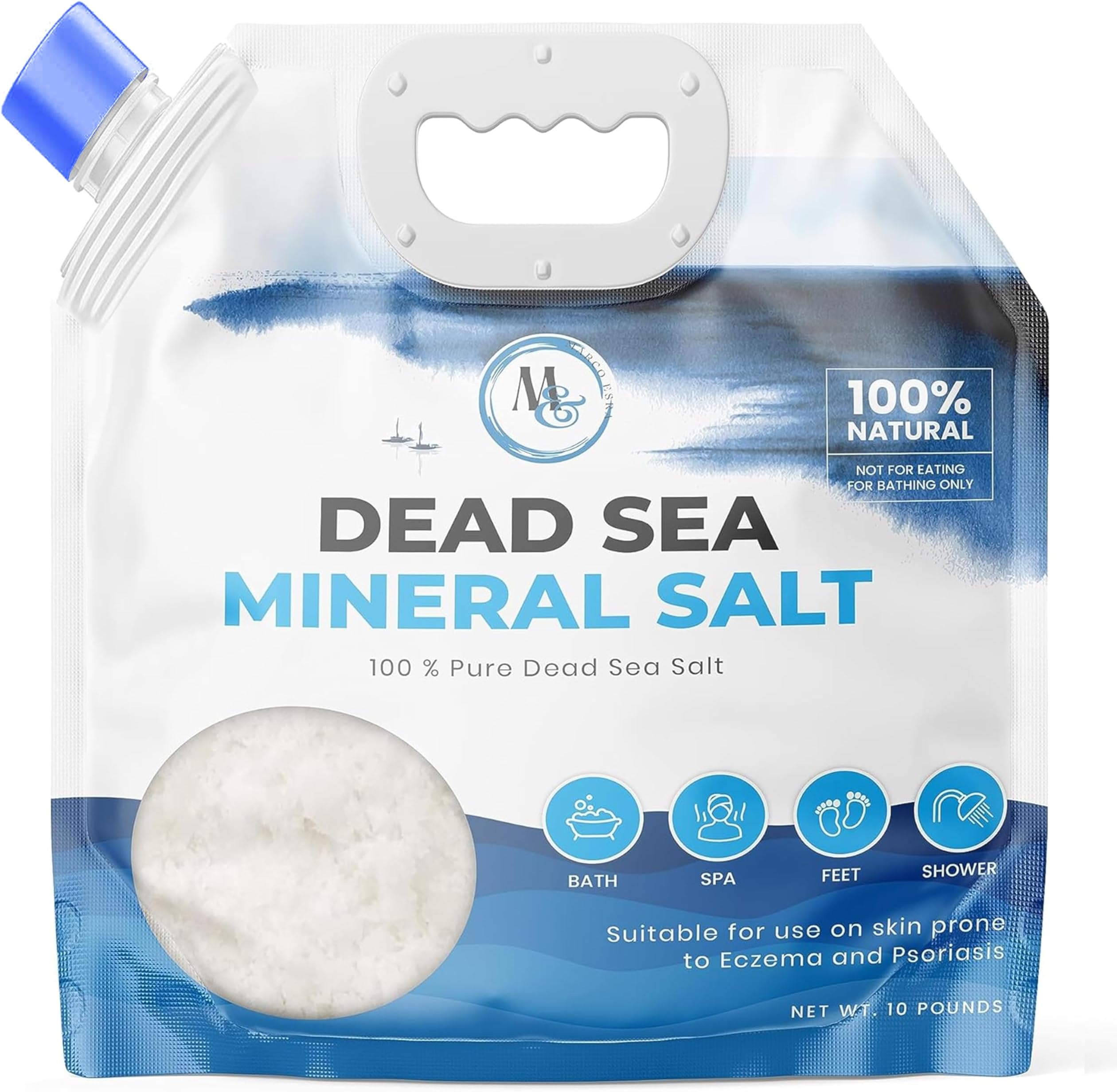 Minera Dead Sea Salt, 100 Pure & Natural, 5 lbs. Fine