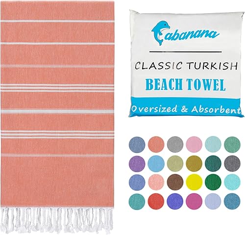 cabanana Toalla de playa turca de gran tamaño, 40 x 70 pulgadas, secado rápido, sin arena, toallas de playa finas para adultos, toalla de viaje