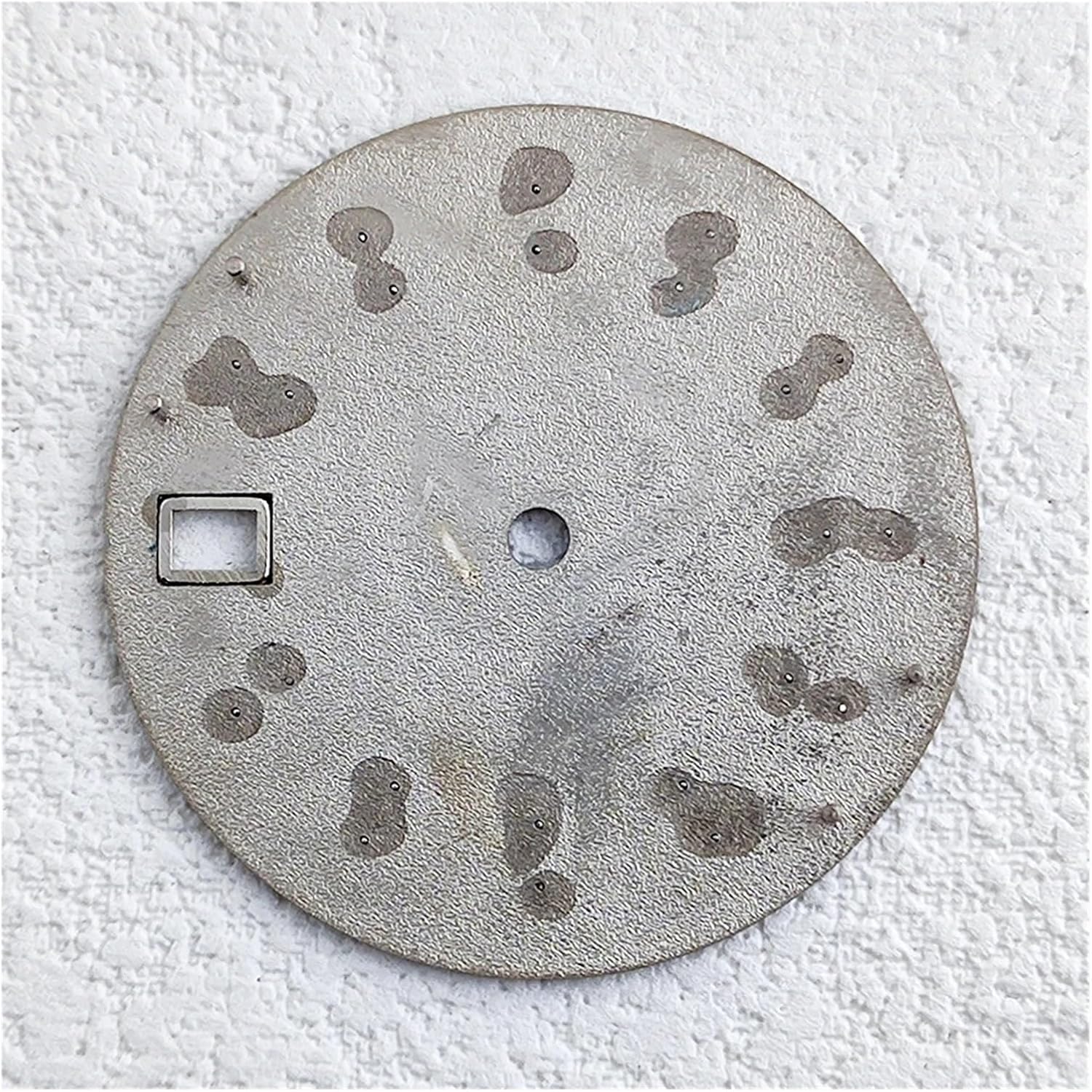 28.5mm Meteorite White Dial and Hands Suitable for NH35 NH36 Movement Non Luminous Watch Accessories